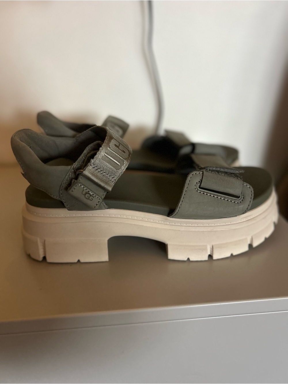 UGG Olive Green Platform Sport Sandals
